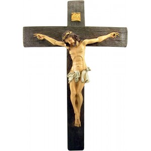 Crucifixion of Jesus Christ HUGE Home Chapel Decoration 21 Inch Crucifix Wall Cross - B9K7QLXRN