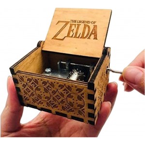 Cuzit The Legend of Zelda Boîte à musique en bois à manivelle Musique du film - BD318QZAL