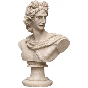 YYAI-HHJU Statue De Buste Apollo Belvedere Figure Buste Sculpture Modèle Apollo Extérieur Antigel Jardin Grec Buste Ornement Statue Figure - BW8BKHEFO