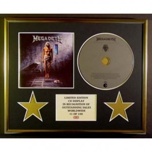 Megadeth Affichage CD Édition limitée Compte à rebours jusqu'à l'extinction - B73VBDUUN