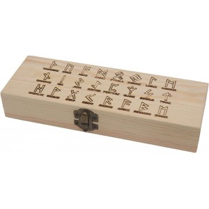 Zceplem Boîte de Rangement pour Cartes de Tarot Boîte de Rangement Tarot Deck avec Symboles runiques,Boîte de Tarot avec Symboles runiques boîte à Bijoux décoration de la Maison 8,3 x 2,8 x 1,4 - BK1ANOICF
