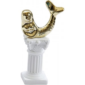 Non-brand Colcolo Piédestal Stand Figurine Pilier Romain pour Décor de Mariage sirène d'or - B5MD5RTHX