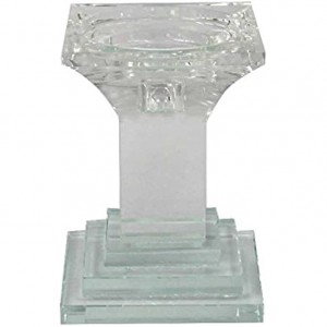 Royal Crest Crystal Clear Verre Bougie support 15.5 cm - B2E64NLOD