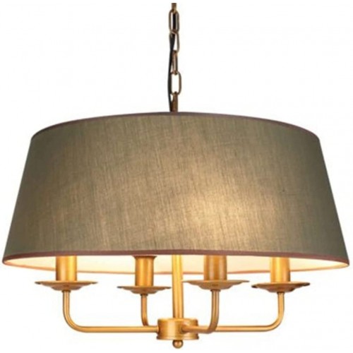 NXYJD Lampe Vintage LED Ampoule Lustre for salon Décor de mariage Accueil Éclairage Copper Iron Tissu Tissu Tissu - BVM44NVZC
