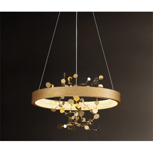 RJSODWL Salon de Plafond en Acier Inoxydable doré. Color : Gold Size : 80cm - B196BSQUY