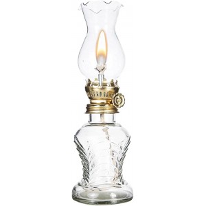 Luckyki Lanterne à l'huile Lampe de Table Flamme Lampes à Huile Vintage pour Usage intérieur Décor Lampe de Chambre Éclairage à la Maison Lampe Transparente Lanterne Cadeaux de Noël pour Les Amis - BND2MTCGM