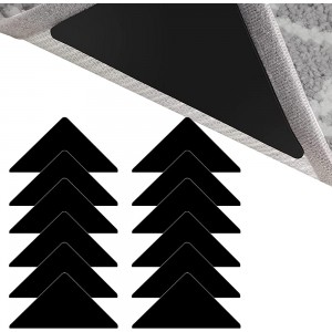 Gidenfly Ruban adhésif à tapis triangulaire | Ruban adhésif double face lavable et antidérapant pour moquette carrelage planchers en bois dur | Butées de tapis pour tapis réutilisables noir - BWQQ1VXXJ