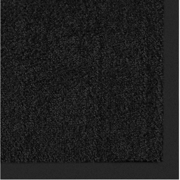 Certeo Tapis d'entrée Rhine | IxL 90 x 150 cm | Noir | Tapis d'entrée Tapis d'entrée paillasson Tapis Anti-saleté Tapis de Sol Tapis antisalissures - BMHAMWZUB