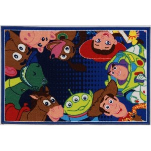 Disney ABC Tappeti Tapis Toy Story 80 x 120 cm Bleu Multicolore - B3QMKYPUH