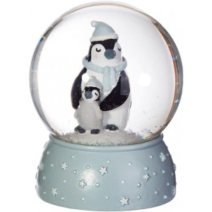 Sass & Belle XDCXM026 Boule à Neige Motif Pingouin Inscription Mum & Baby - B9JBKVMXM